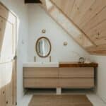 porte salle de bain en bois